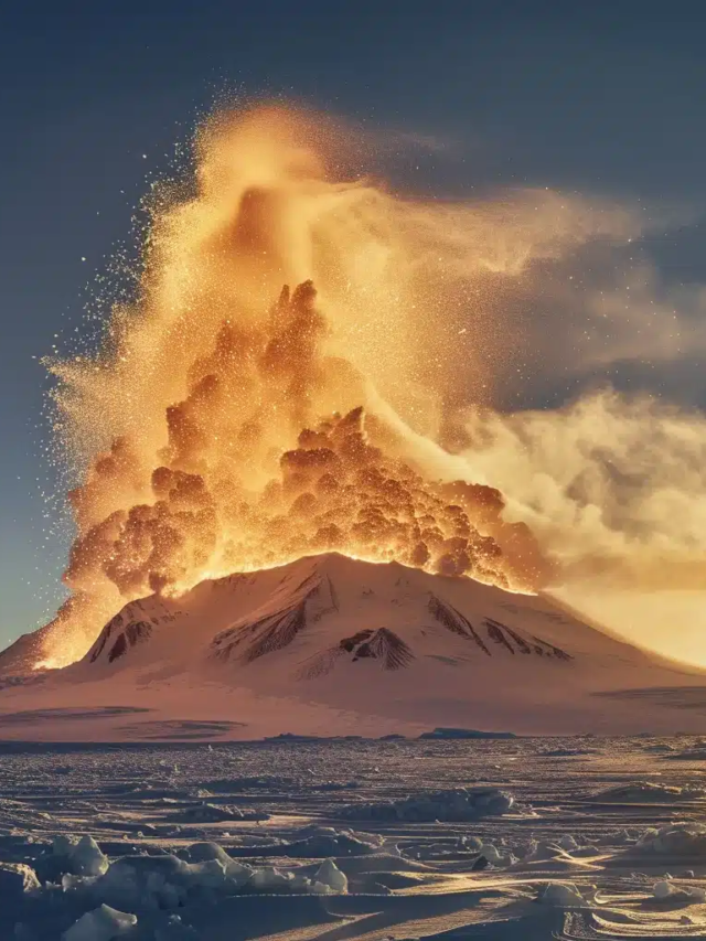 The gold dust-spouting volcano